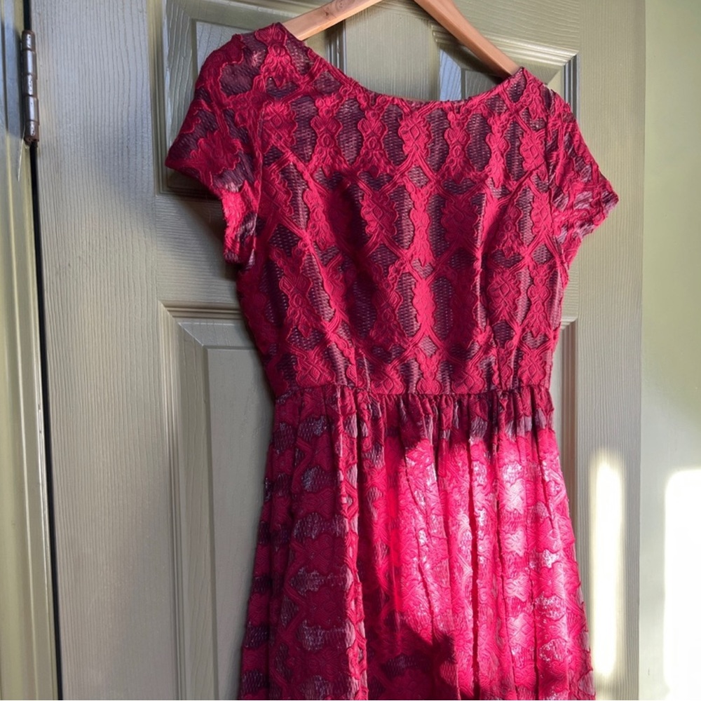 Beautiful red Anthropologie dress